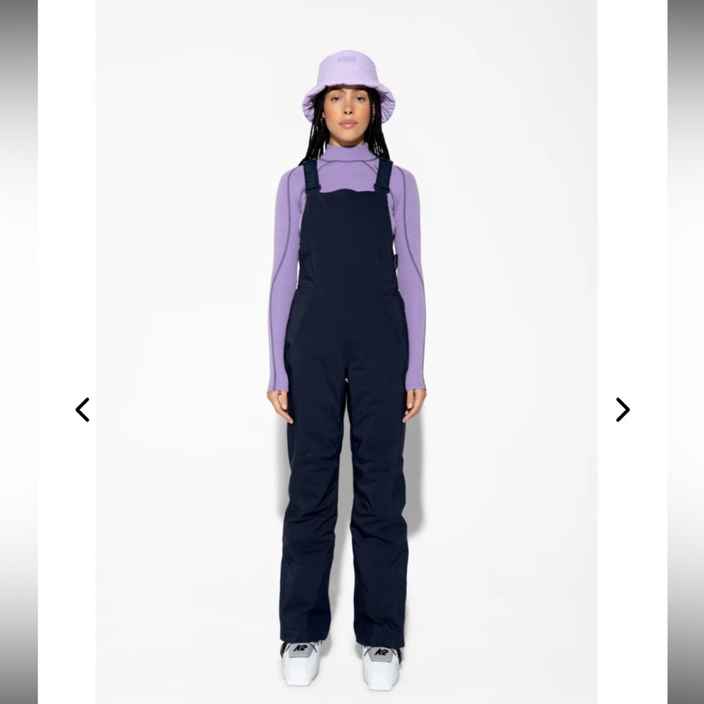 Halfdays Carson Bib Pant Navy Blue Size Large